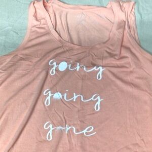 Alfani Peach Graphic Tank Top